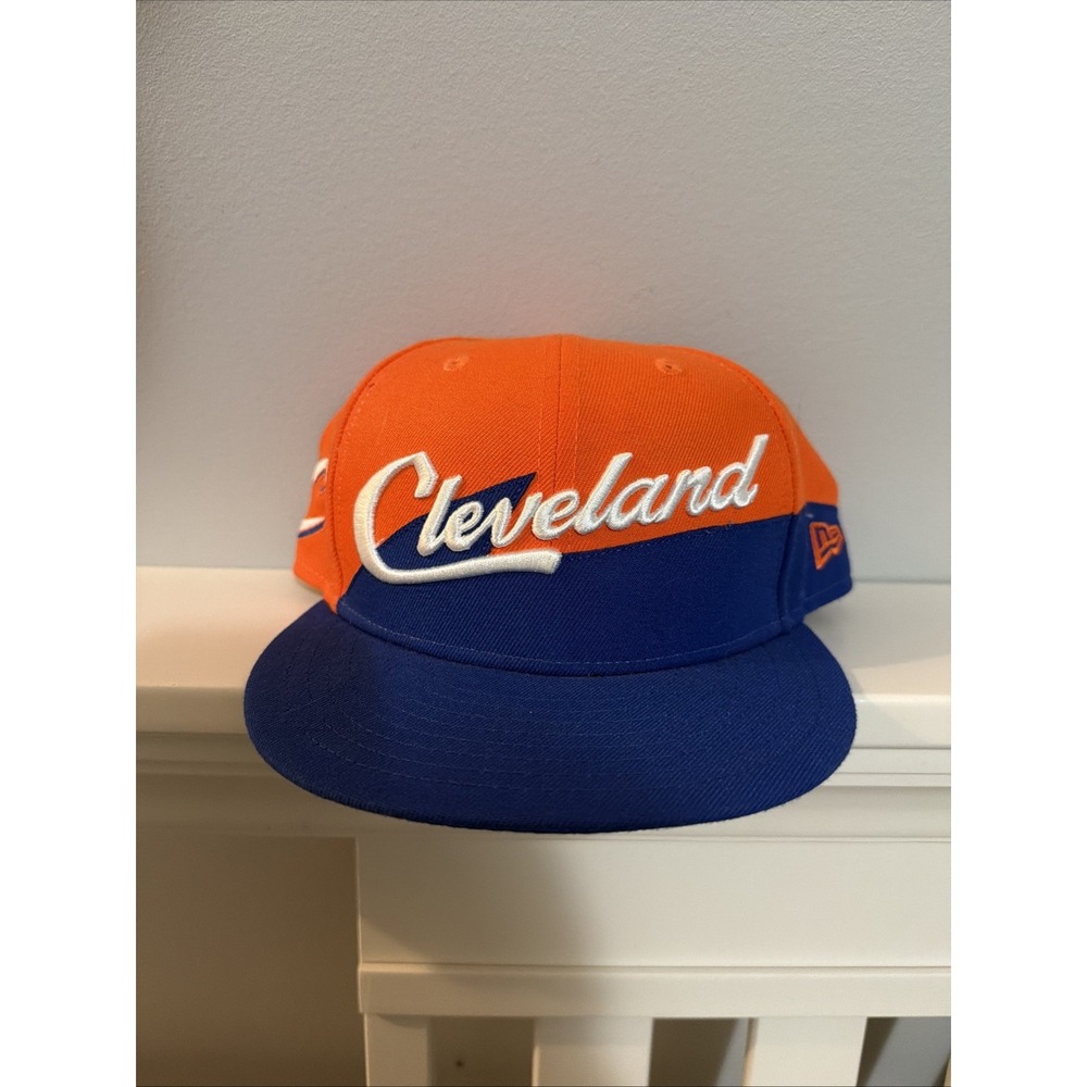 Cleveland Cavaliers New Era 9Fifty SnapBack Adjustable Hat Cap Blue & Orange NBA